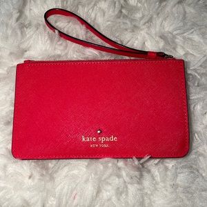 NWT Kate Spade rooster red cedar street karolina wristlet